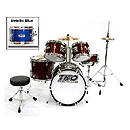 TKO 5-Piece Junior Drum Set - Blue Finish