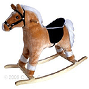 Charm Co. Blonde Rocking Horse w/White Mane & Tail