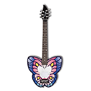 Daisy Rock Debutante Butterfly Short Scale Electric Guitar (Fantasy)