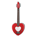 Daisy Rock Debutante Heartbreaker Short Scale Electric Guitar  (Red Hot Red)
