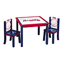 GuideCraft MLB - Braves Table & Chairs Set