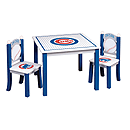 GuideCraft MLB - Cubs Table & Chairs Set