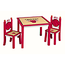 GuideCraft NBA -  Bulls Table & Chairs Set