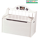 GuideCraft Spindle Toy Chest - White