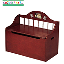 GuideCraft Spindle Toy Chest - Cherry