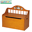 GuideCraft Spindle Toy Chest - Honey