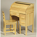 GuideCraft Jr. Roll-Top Desk, Light Oak