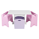 KidKraft Table with Pastel Benches