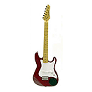 Crestwood Children's Electric Guitar w/built-in Amplifier - 36", Red