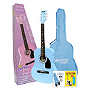 Darling Divas 3/4-size Children's Acoustic Guitar Starter Package - Nylon String, Powder Blue