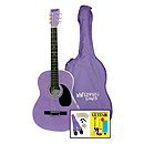 Darling Divas 3/4-size Children's Acoustic Guitar Starter Package - Nylon String, Purple Haze