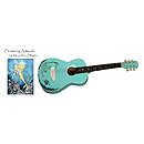 Luna Mermaid Children's Mini-Acoustic Guitar - Turquoise with Mermaid Design