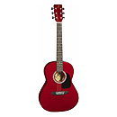 J. Reynolds 36" 3/4-size Acoustic Guitar - Transparent Red