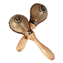 Latin Percussion Miniature Rawhide Maracas - 1 Pair