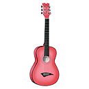 Dean Playmate JT 34" 3/4-Size Student Acoustic Guitar - Pink Burst