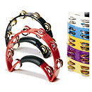 Rhythm Tech Tambourine - Half-moon shape w/power grip - Blue