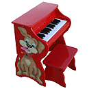 Schoenhut 25 Key Dog with Bench