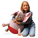 Charm Co. Ellie Elephant Hopper Ball - Gray