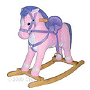 Charm Co. Pink Horse Rocker