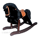 Charm Co. Black Jumping Pony Rocker w/ Sound (C3)