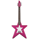 Daisy Rock Debutante Star Short Scale Electric Guitar (Atomic Pink)