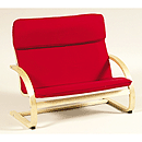 GuideCraft Kiddie Rocker Couch, Red