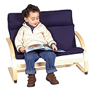 GuideCraft Kiddie Rocker Couch, Blue