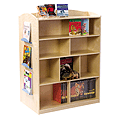 GuideCraft Double-Sided Bookcase