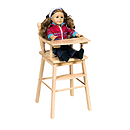 GuideCraft Doll High Chair - Natural