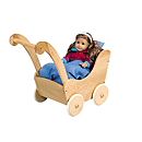 GuideCraft Doll Buggy - Natural