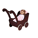 GuideCraft Doll Buggy - Espresso