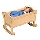 GuideCraft Doll Cradle - Natural