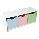 KidKraft Nantucket Storage Bench - Pastel