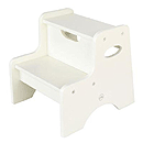 KidKraft Two Step Stool - White