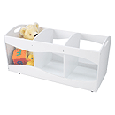 KidKraft See Thru Bins - White