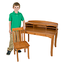 KidKraft Avalon Desk with Hutch - Honey