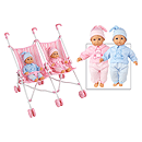 KidKraft Alanna & Aiden - Always Together Twins & Stroller