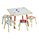 Levels of Discovery Alphabet Soup Table & 4 Stool Set