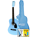 Darling Divas 3/4-size Children's Acoustic Guitar Starter Package - Steel String, Powder Blue