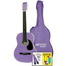 Darling Divas 3/4-size Children's Acoustic Guitar Starter Package - Steel String, Purple Haze