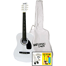 Darling Divas 3/4-size Children's Acoustic Guitar Starter Package - Steel String, Whisper White