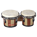 Percussion Plus Tunable Bongos - Natural Finish