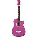 Luna Aurora Petit Student Acoustic Guitar - Orchid
