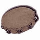 10" Tambourine - Wood Shell, Double Row