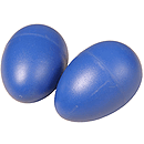 Egg Shakers, Plastic Pair Blue