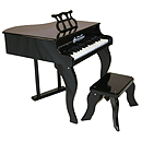 Schoenhut 30 Key Fancy Baby Grand - Black