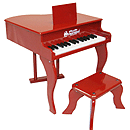 Schoenhut 30 Key Fancy Baby Grand - Red