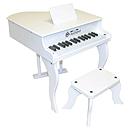 Schoenhut 30 Key Fancy Baby Grand - White