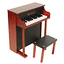 Schoenhut 25 Key Traditional Spinet - Mahogany/Black